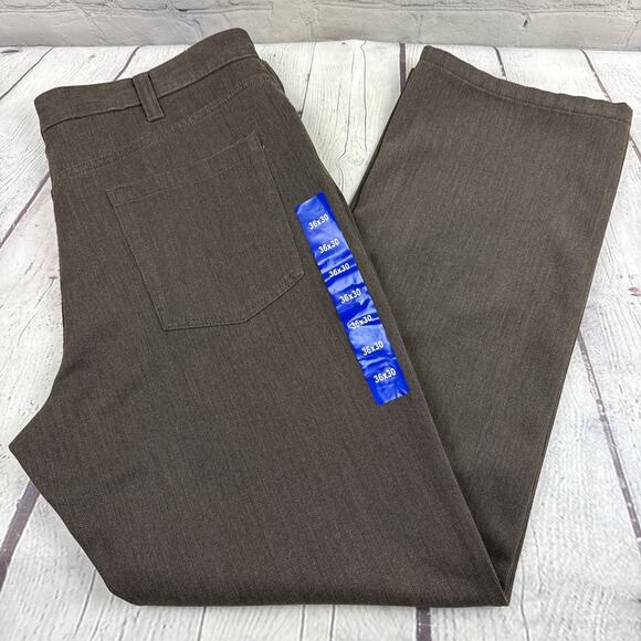Kenneth Cole Men's Cord Pants Chocolate 36X30 NEW! - Picture 1 of 13